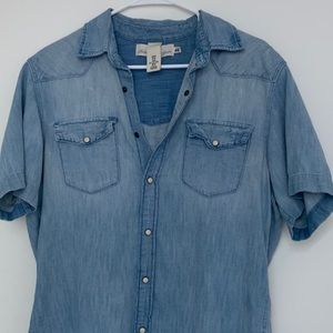 Jean short sleeve top